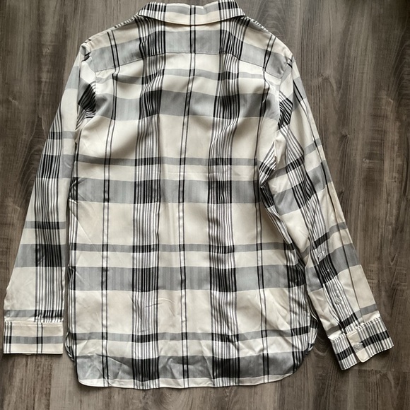 Theory Classic Menswear Plaid Shirt NWT size Small - Picture 5 of 5